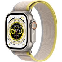 Часы Apple Watch Ultra GPS + LTE 49mm MQF23 Titanium Case with Yellow/Beige Trail Loop - M/L