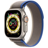 Ceas Apple Watch Ultra GPS + LTE 49mm MNHL3 Titanium Case with Blue/Gray Trail Loop - S/M