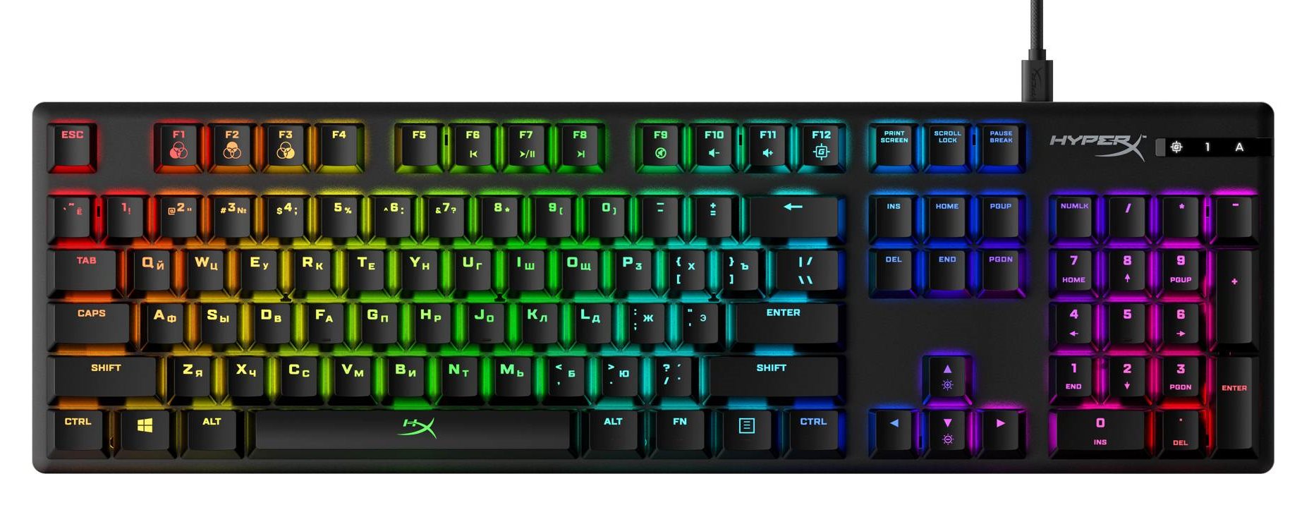 Клавиатура HyperX Alloy Origins RGB RU