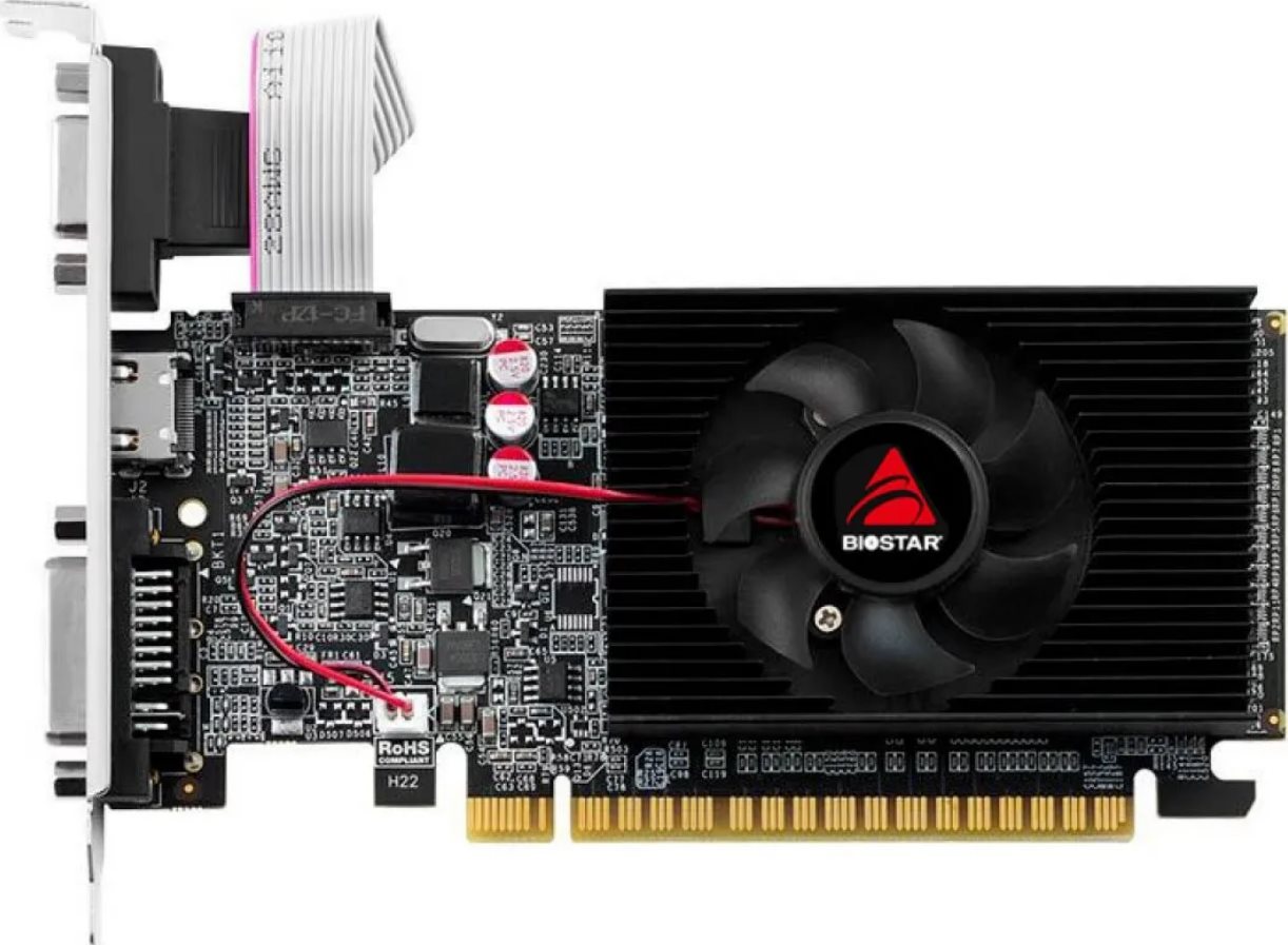 Placă video Biostar GeForce GT610 (2GB, GDDR3)