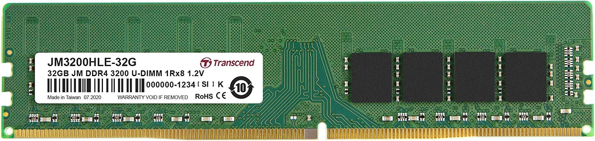 Оперативная память Transcend 32Gb DDR4-3200MHz