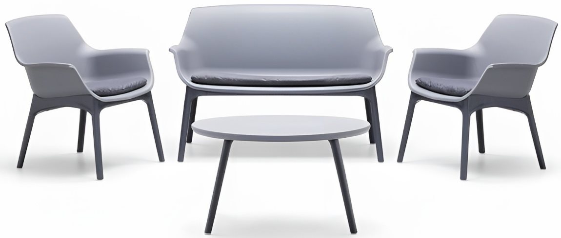 Комплект садовой мебели Bica Luxor Lounge Gray, Graphite