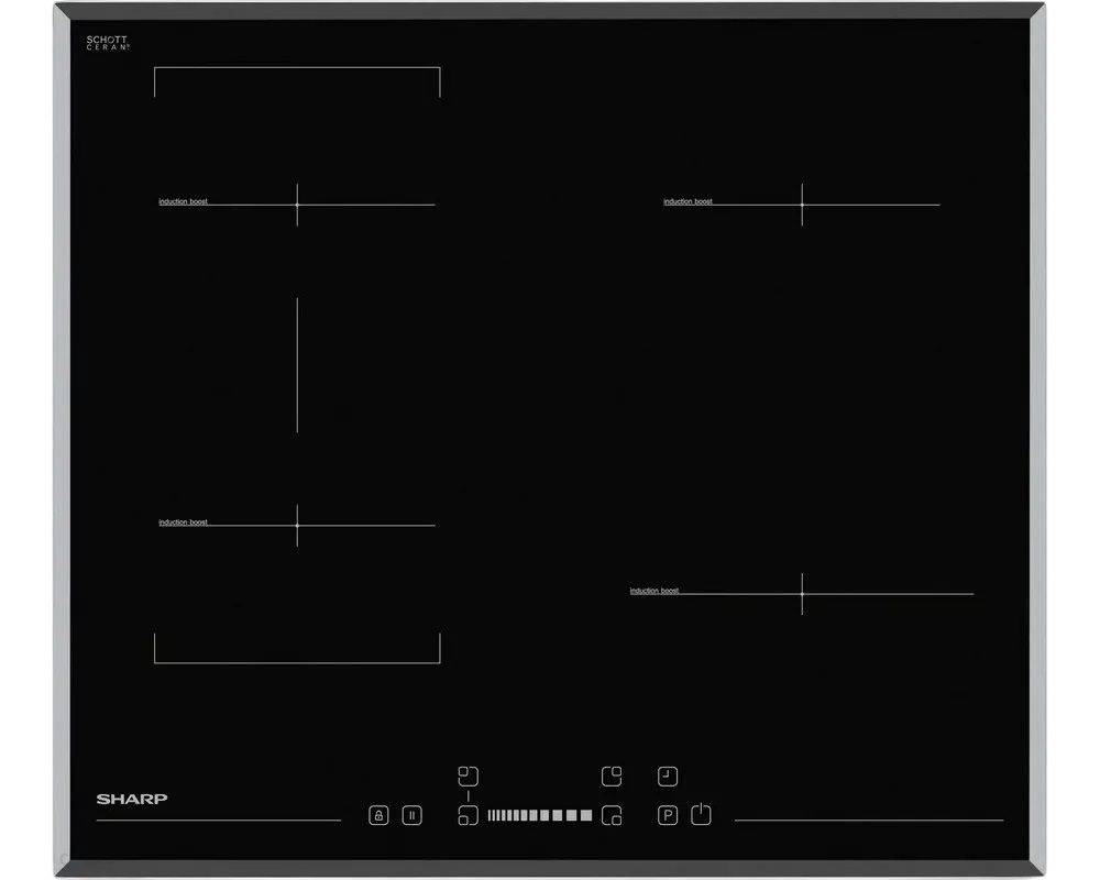 Индукционная варочная панель Sharp KH-6I27NS0I-EU