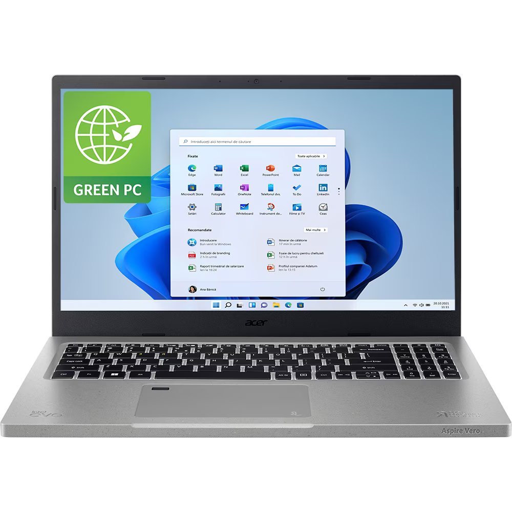 Ноутбук Acer Aspire Vero AV15-52-30VQ 15.6" (i3-1215U,8GB,512GB) Gray