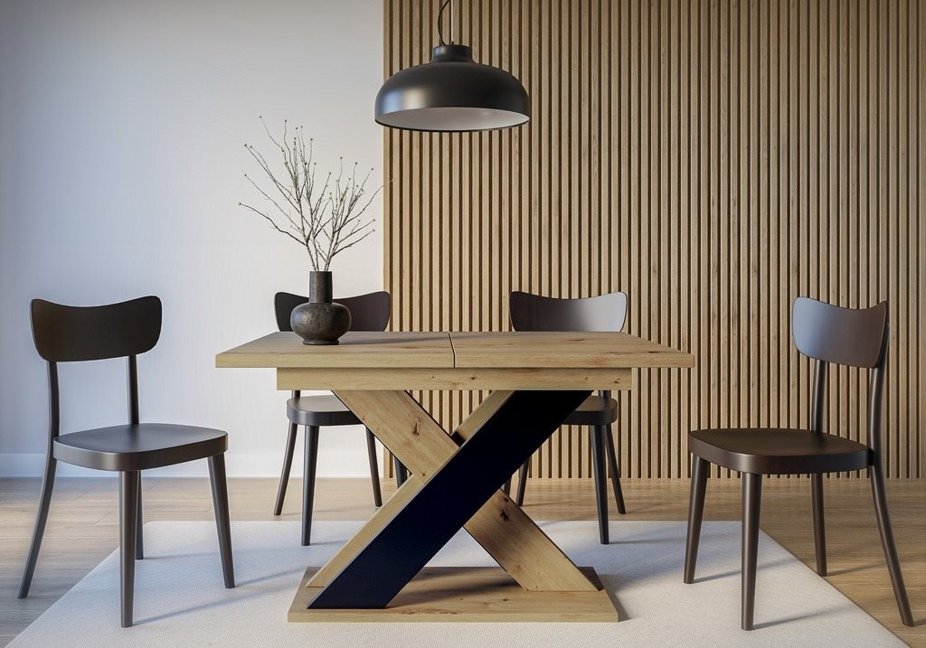Masa extensibila Prospero Xao 160 Artisan Oak/Black