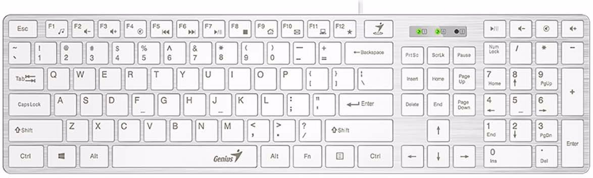 Tastatură Genius SlimStar 126 White