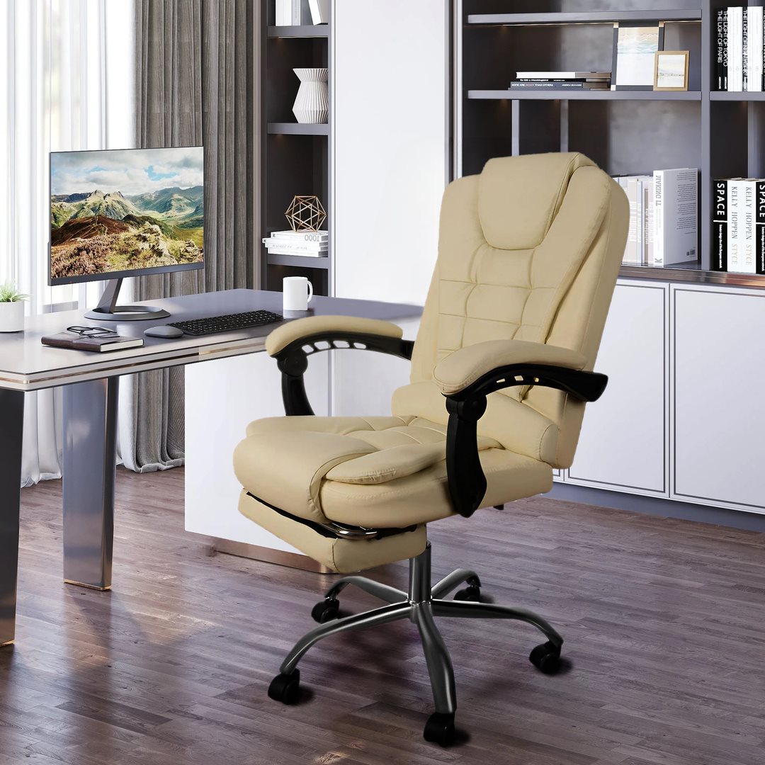 Fotoliu de birou Malatec 23287 Cream