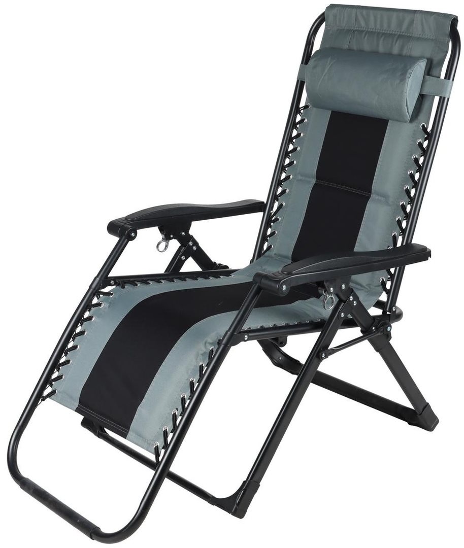 Шезлонг Saska Garden 1055732 Grey/Black