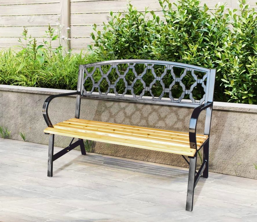 Садовая скамейка GardenLine MEB2941 Natural/Black