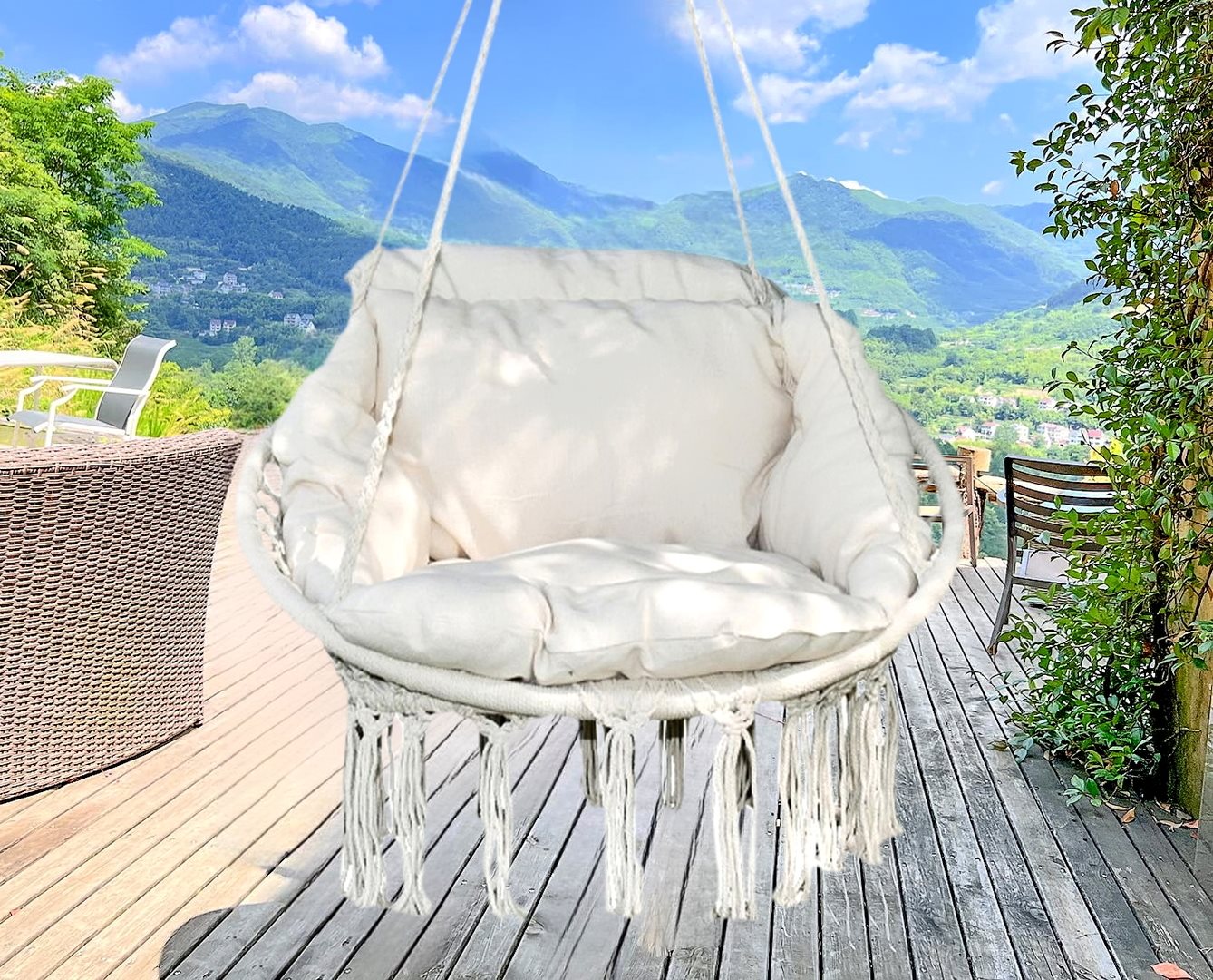 Подвесное кресло GardenLine HAM3187 White