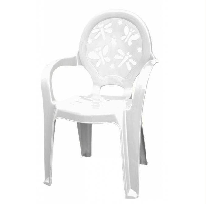 Scaun Jumi Violeta - fluture Alb