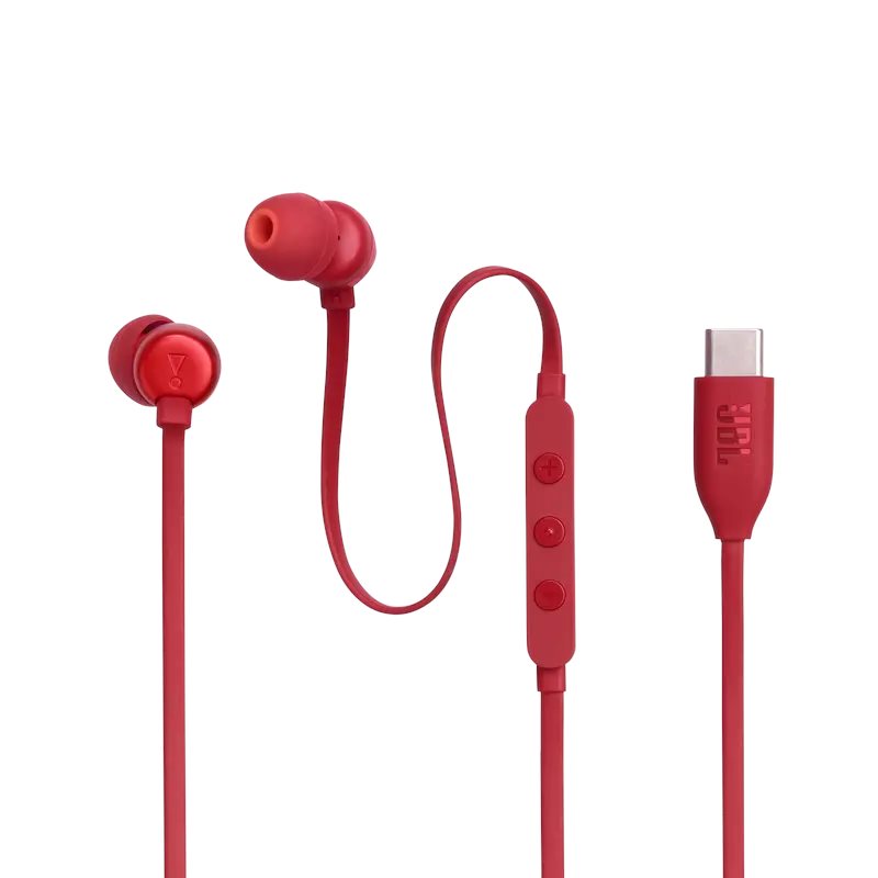 Наушники JBL T310C Red