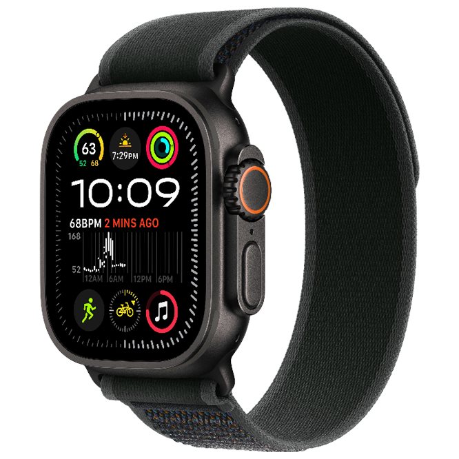 Умные часы Apple Watch Ultra 2 GPS + LTE 49mm MX4V3 Black Titanium/Black Trail Loop M/L
