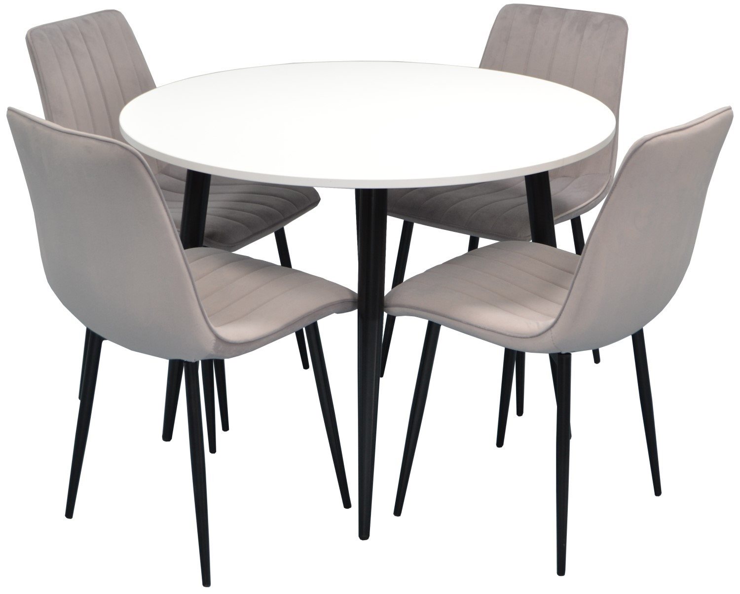 Set de bucatarie Evelin DT 402-3 + 4 scaune XR-154B Light Grey 48