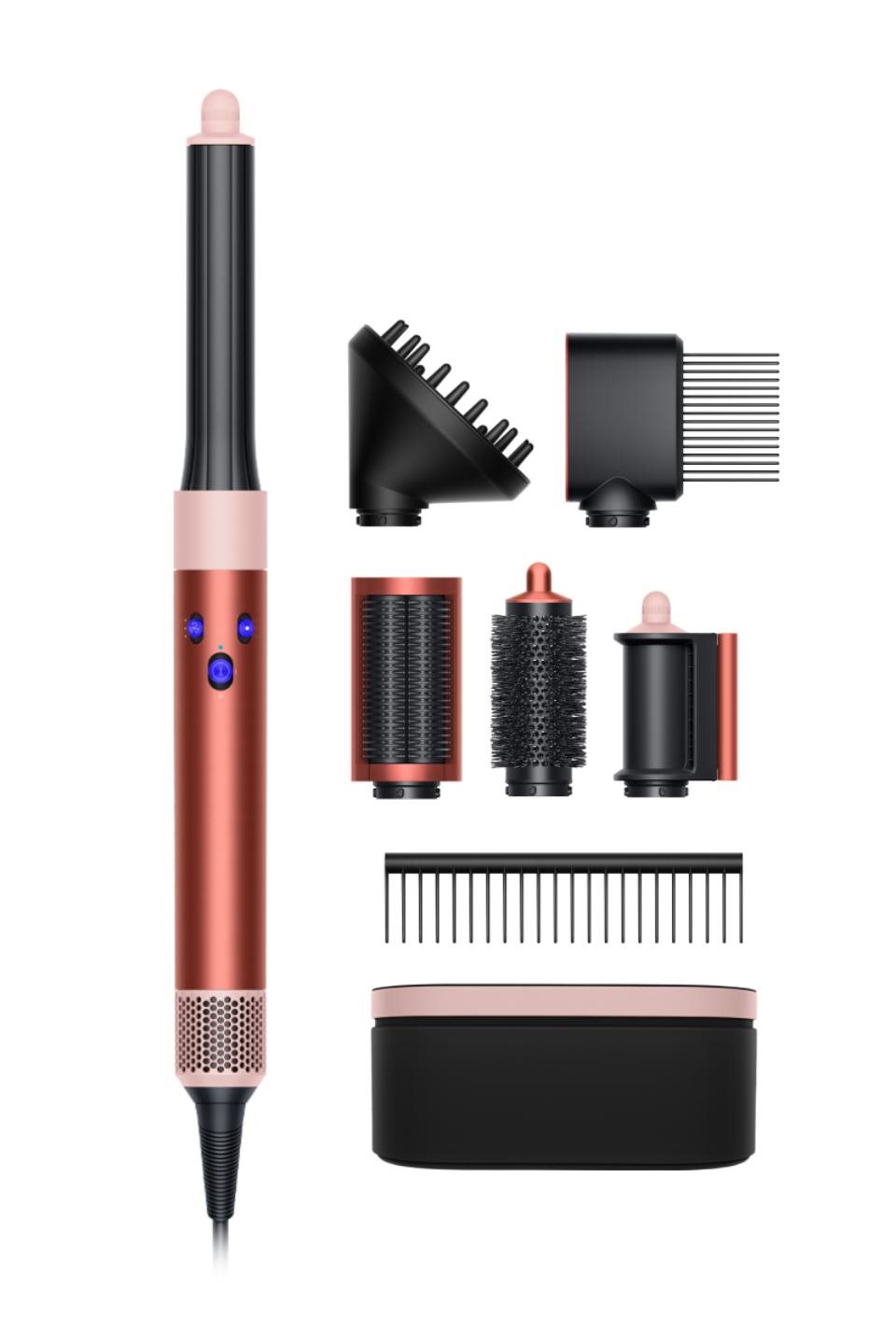 Uscator de par Dyson Airwrap Complete long HS05 Diffuse Strawberry Bronze Blush Pink