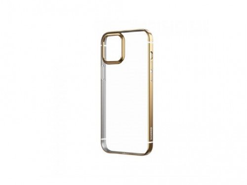 Husă Baseus for iPhone 12 TPU Shining Anti-fall Gold