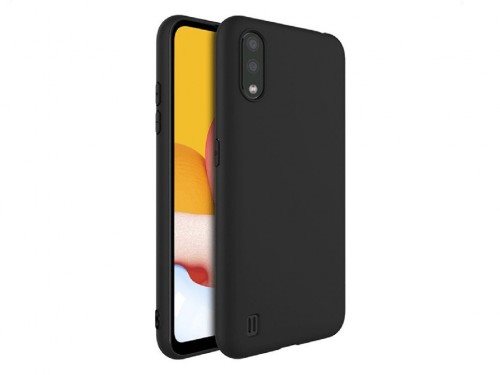 Husă Helmet Liquid Silicone Samsung A01 Black