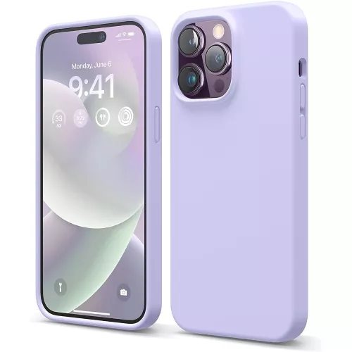 Чехол Helmet Liquid Silicone iPhone 14 Pro Purple