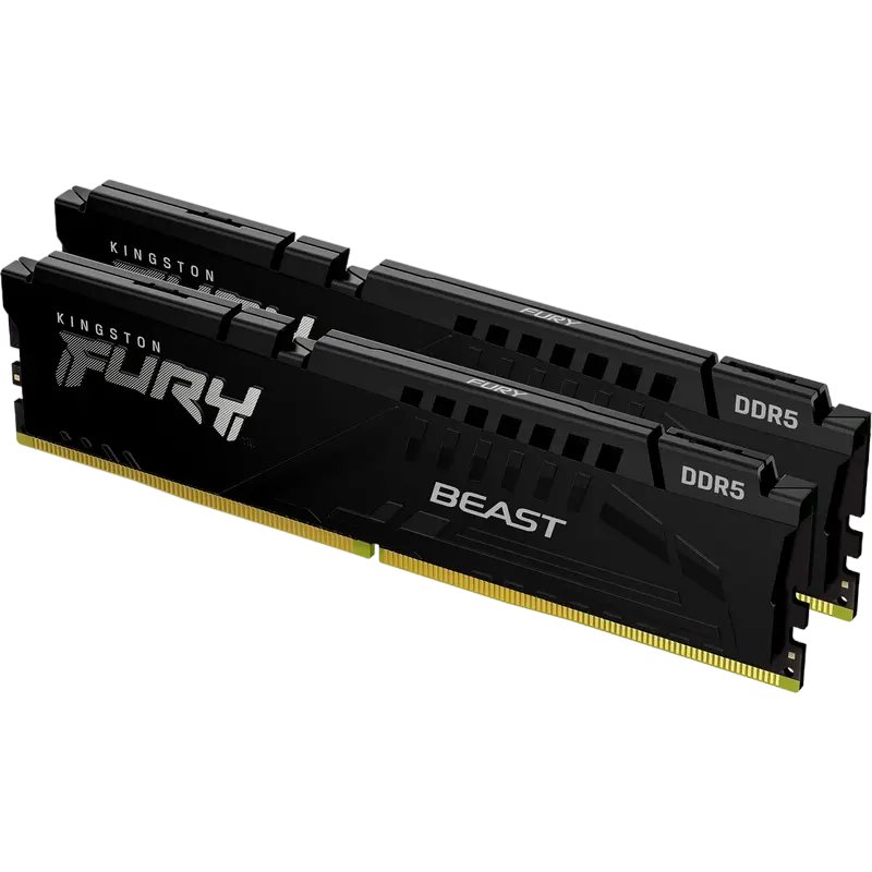 Memorie RAM Kingston FURY Beast 16GB DDR5-5600MHz Kit (KF556C36BBEK2-16)