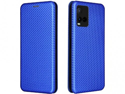 Husă Helmet Shell Flip Nylon Vivo Y21 Blue