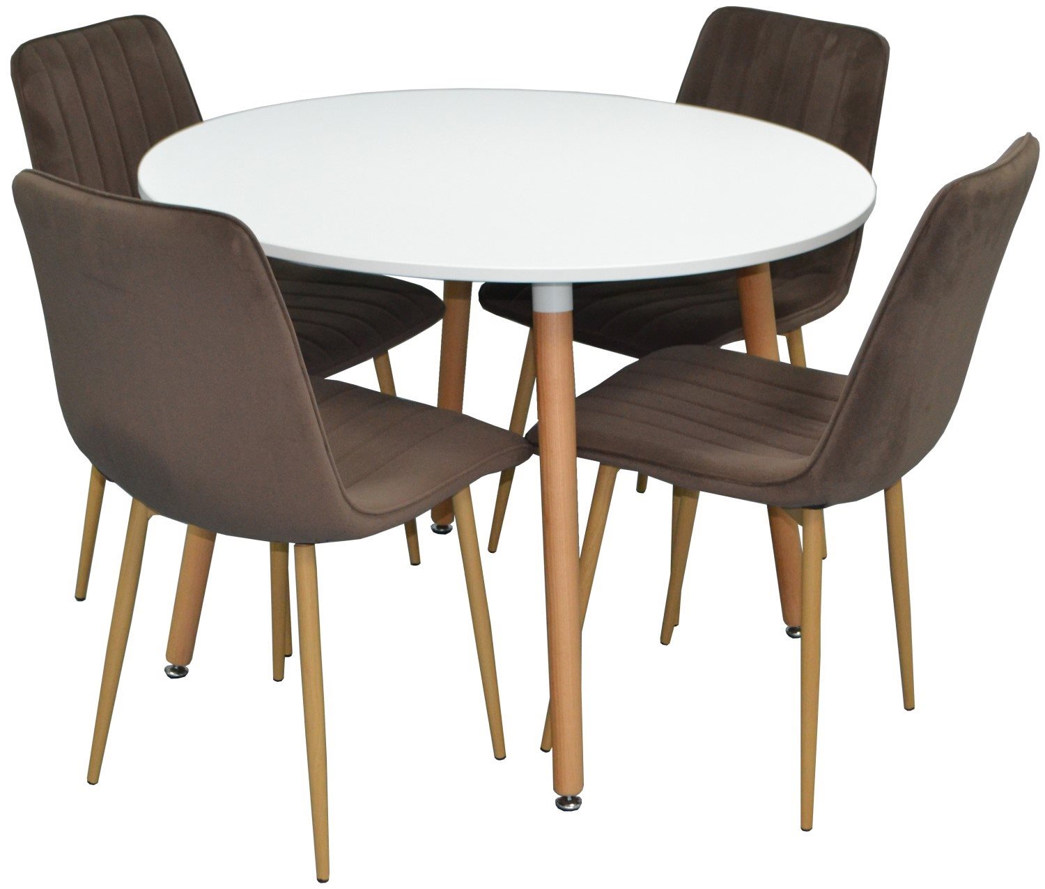 Set de bucatarie Evelin DT 402-1 + 4 scaune XR-154WO Dark Beige 12