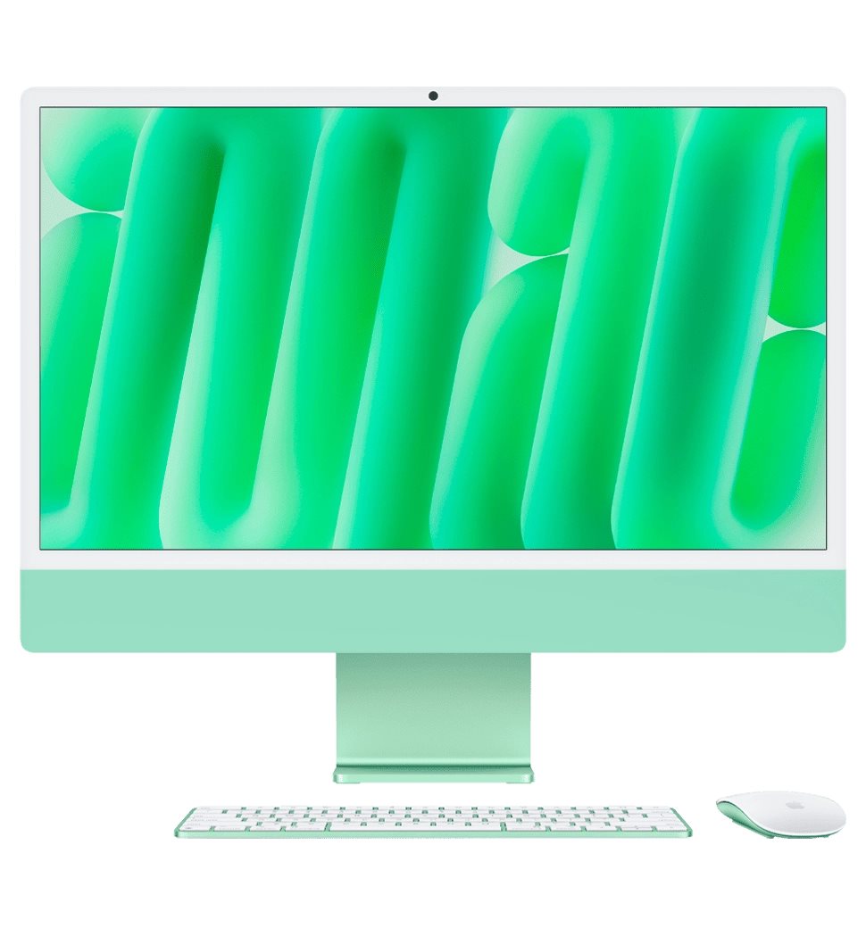 Моноблок Apple iMac 24" 2024 MWUE3 M4, 8CPU/8GPU, 16/256Gb Green