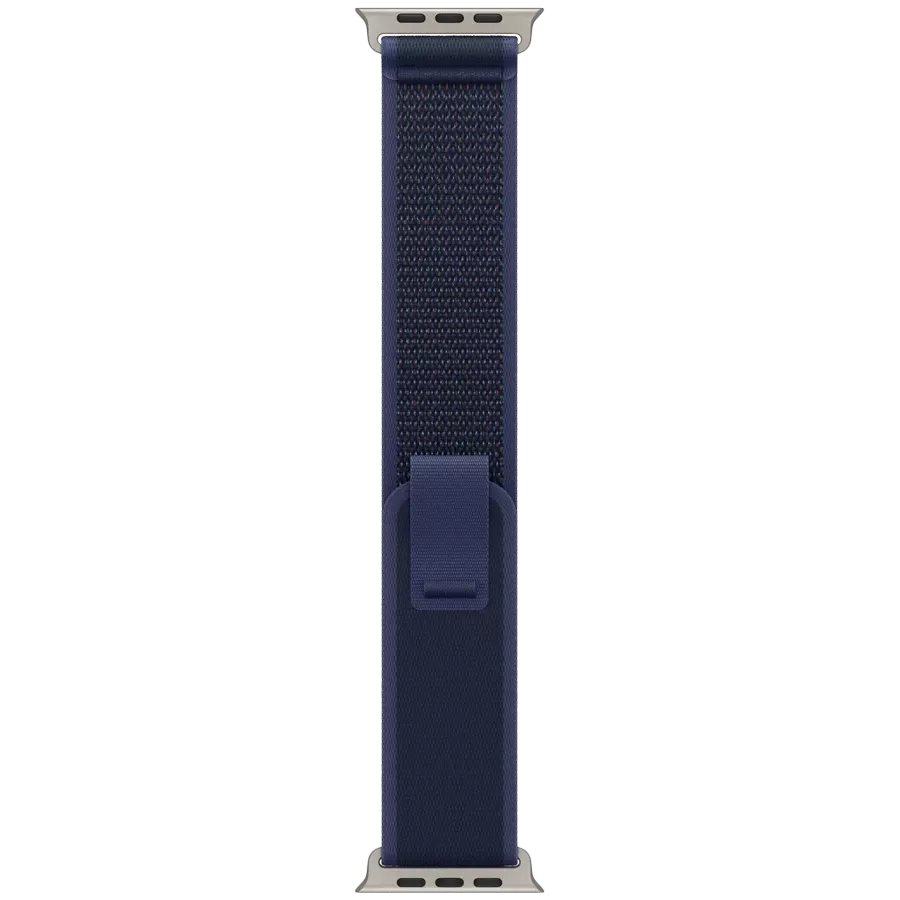Ремешок Apple Watch 49mm Trail Loop Natural Titanium Finish Blue S/M