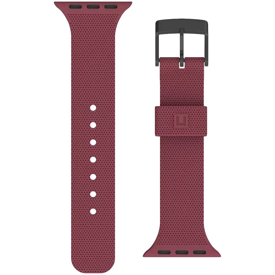Ремешок UAG Apple Watch 42/44/45 Dot Silicone Aubergine