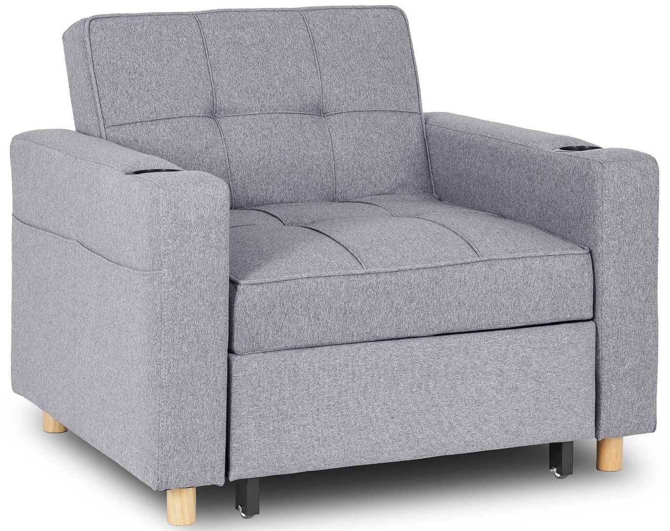 Кресло Mebel Elite Solor Grey/Natural Oak