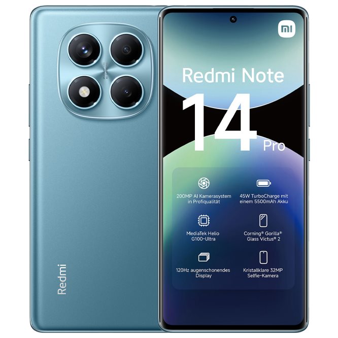Мобильный телефон Xiaomi Redmi Note 14 Pro 8/256GB Blue