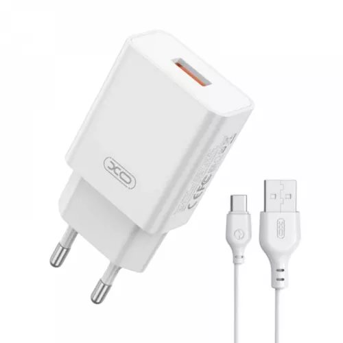 Bloc XO + Lightning Cable, 2USB, Q.C3.0+PD 20W, L137