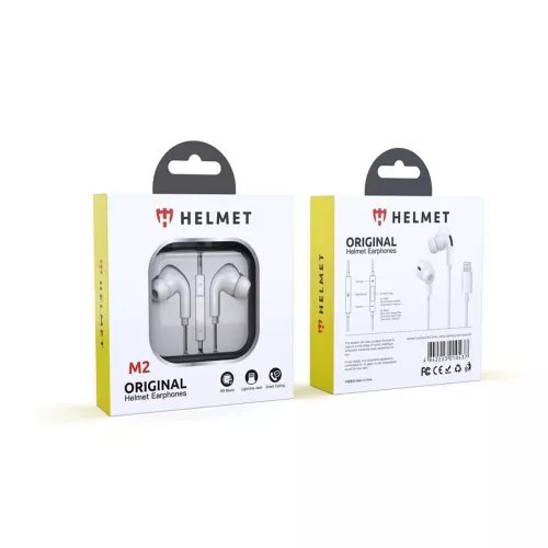 Наушники Helmet Earphones Lightning with Mic M2 Series