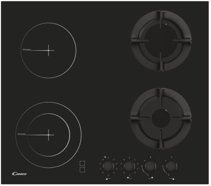 Встраиваемая варочная комбинированная панель CANDY CMG2V2BG/1