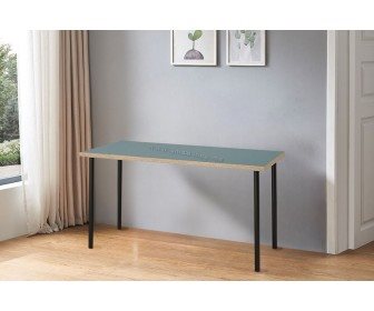 Masa de birou Ikea Lagkapten/Adils 140x60 (Gri-Turcoaz/Negru)