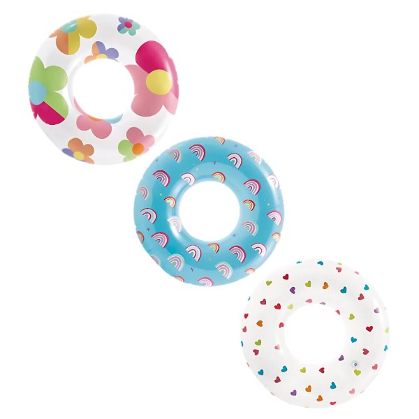 Cerc gonflabil NTEX Floare D 81 cm, până la 40 kg, 8+, 3 modele