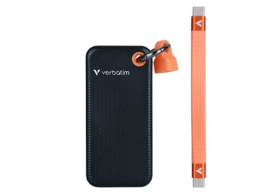 Внешний SSD 2.0TB Verbatim, Black/Orange