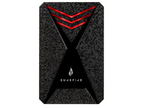 SSD extern 512GB  Surefire GX3 Gaming (by Verbatim), Black/Red