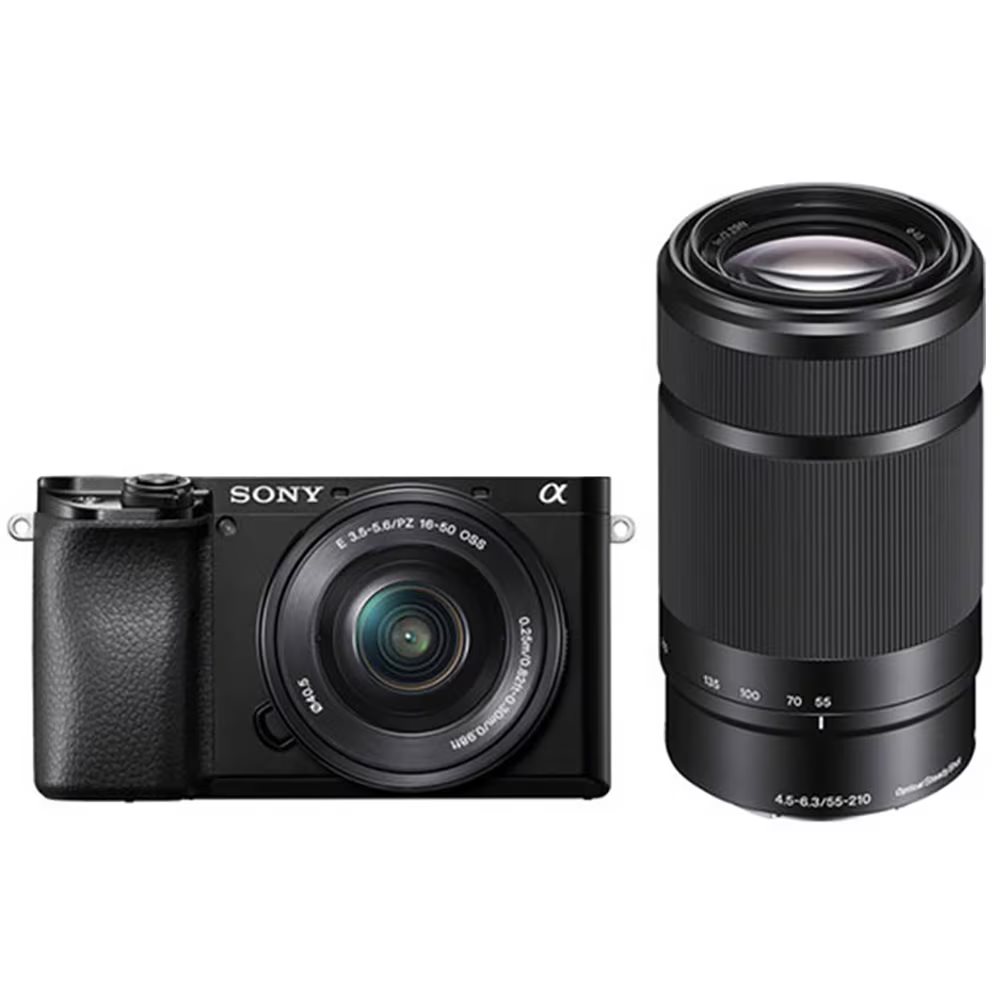 Беззеркальный фотоаппарат SONY Alpha ILCE-6100AXB, 24,2 МП, 4K, Wi-Fi, + объективы
