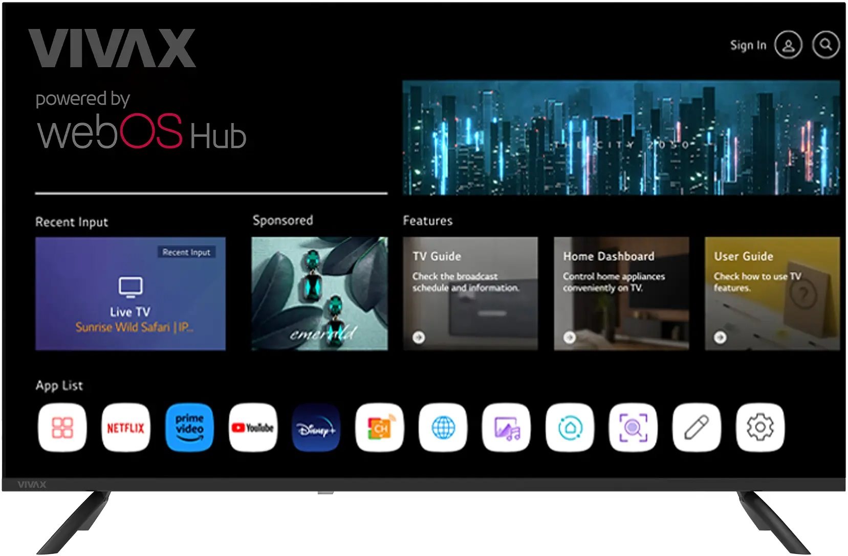 Телевизор Vivax TV-40LE110WO Black