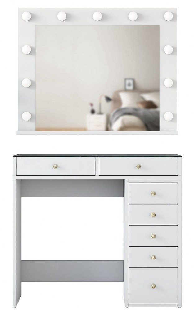 Masa de toaletă Mirage Meble BJ117 White
