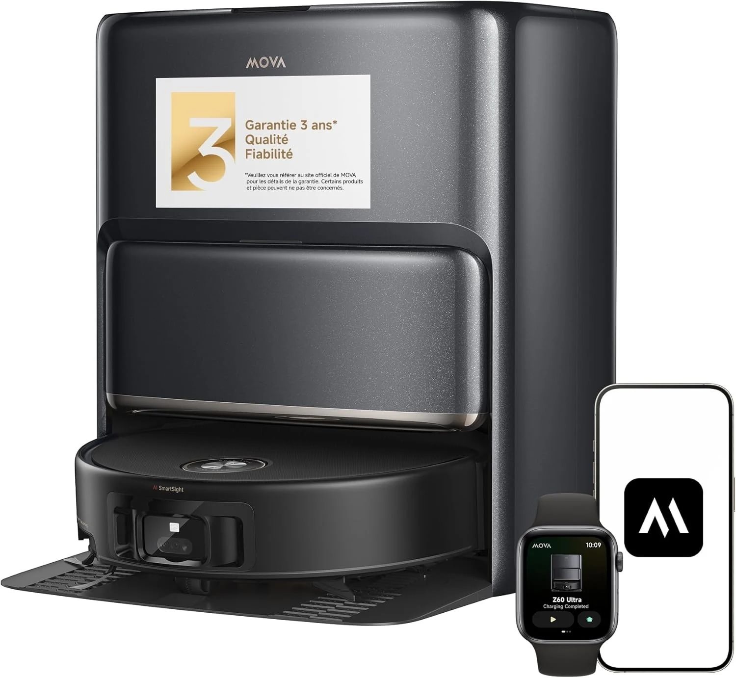 Робот-пылесос Mova Z60 Ultra Roller Complete, Black