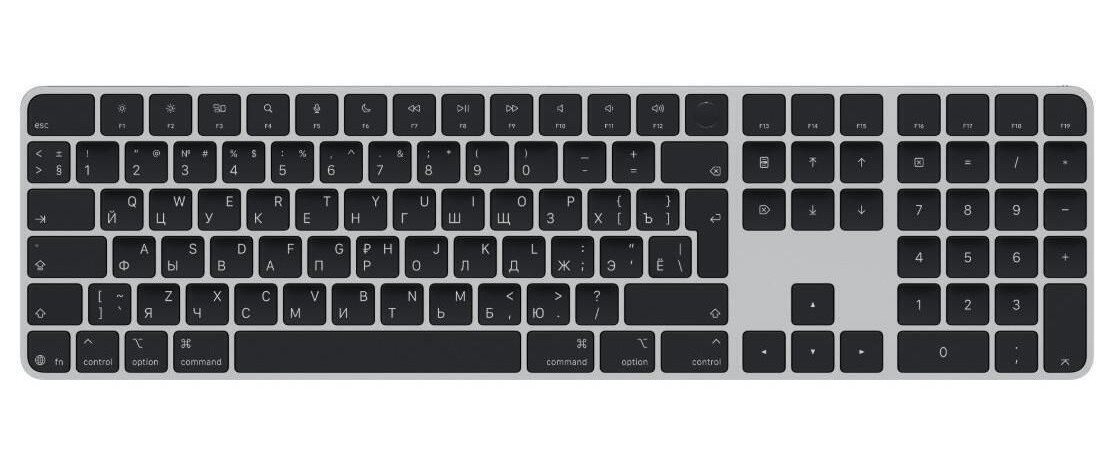 Tastatură Apple Magic Keyboard with Touch ID and Numeric Keypad Black MXK83