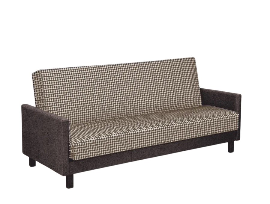 Canapea Modern Adam 3 Tiffani 25/Cosmic 30, Brown/White/Brown Dark