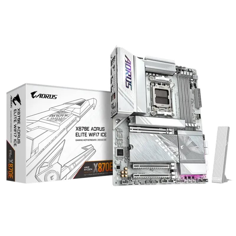 Материнская плата Gigabyte X870E A ELITE WF7 ICE, AM5, AMD X870E, ATX