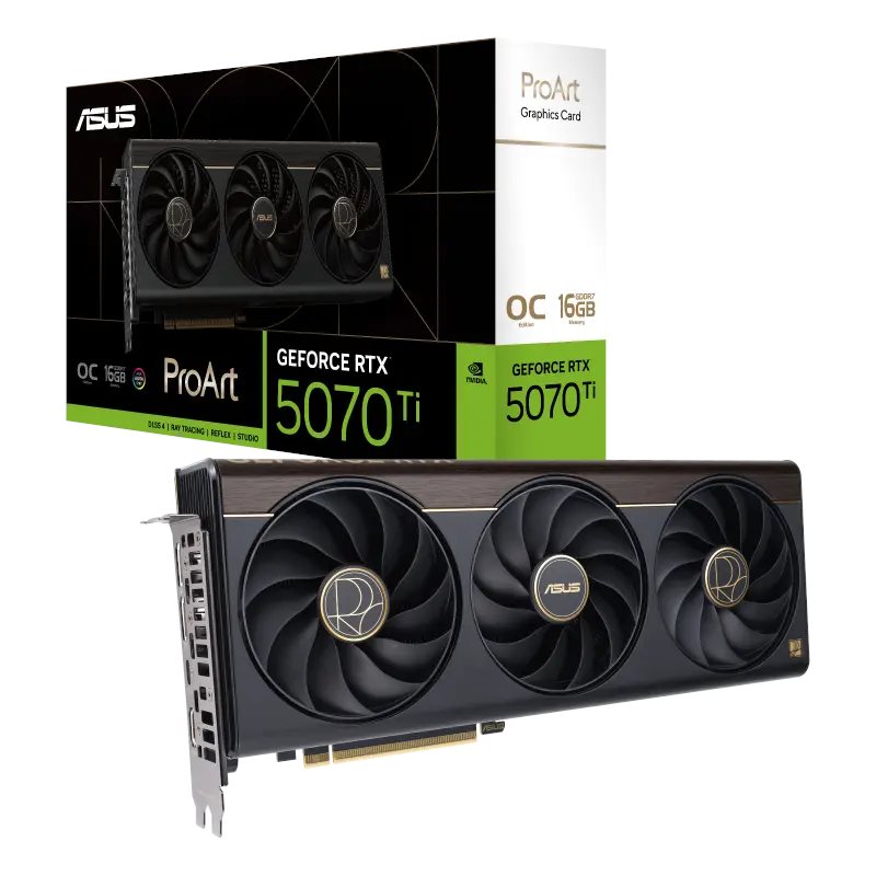 Видеокарта ASUS RTX5070Ti 16GB GDDR7 ProArt OC (PROART-RTX5070TI-O16G)
