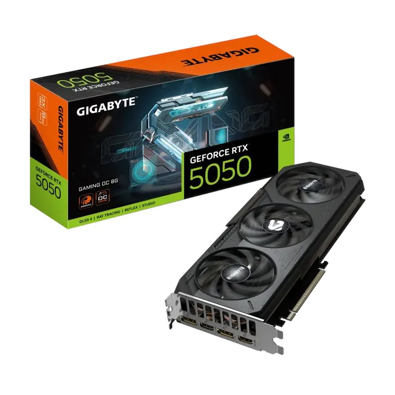 Placă Video Gigabyte RTX5050 8GB GDDR6 Gaming OC  (GV-N5050GAMING OC-8GD)