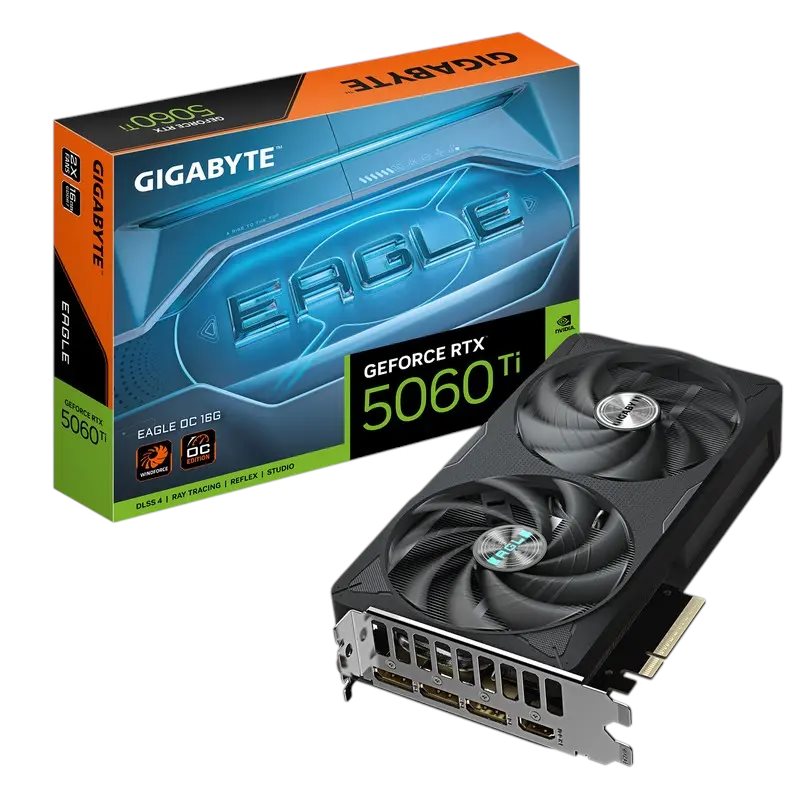 Видеокарта Gigabyte RTX5060Ti 16GB GDDR7 Eagle Max OC (GV-N506TEAGLEMAX OC-16GD)