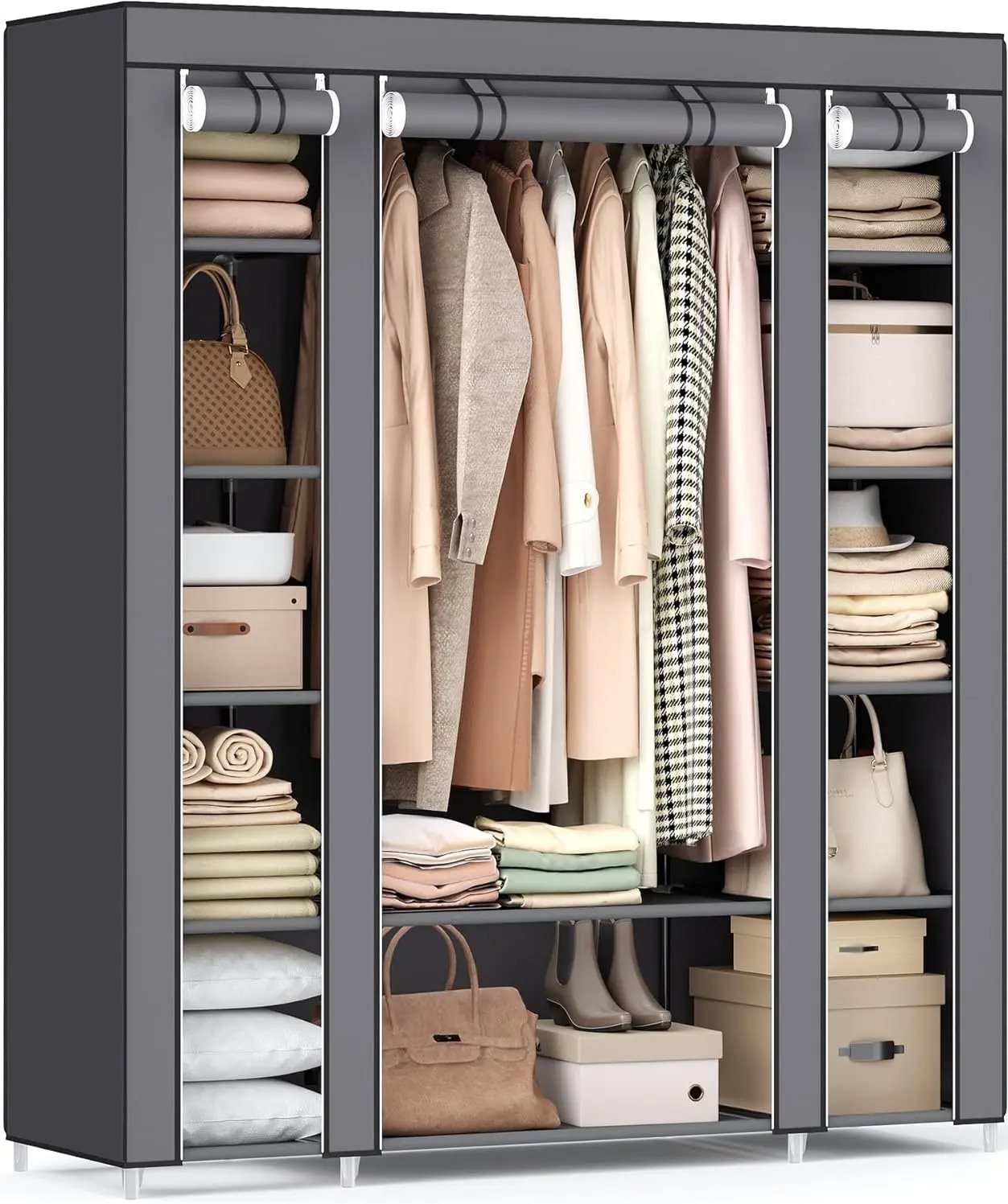 Стеллаж Songmics LSF03G, Grey