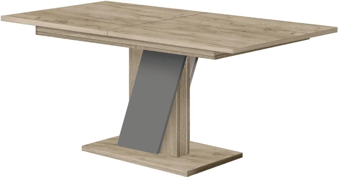 Masă extensibilă Modern Slider 140/180x80x80, Craft Oak Gray/Slate Gray