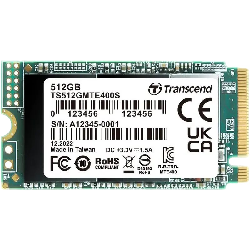 Накопитель SSD Transcend MTE400S, 512Гб